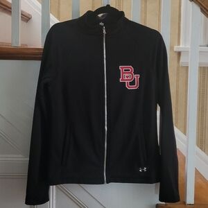CHAMPION Boston University Gold Gear Athletic Black Jacket Size Small